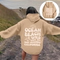 thumbnail image 2 of HAYIMI Hoodies For Women Word Graphic Sweatshirts Vintage Hoodie Trendy Preppy Clothes Long Sleeve Sweatshirt Tops Solid Color Oversized Birthday Streetwear, 2 of 6
