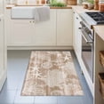 thumbnail image 3 of 2x3 Ft Entryway Area Rug, Brown Coastal Kitchen Rug Runner Washable Floor Mat, Nautical Coral Starfish Shell Seahorse Ocean Non Slip Indoor Door Mat Throw Carpet for Bathroom Living Room Bedroom, 3 of 8