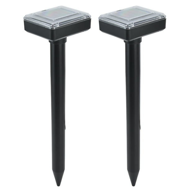 Repelente ultrasónico de ratones, 2 piezas Repelente ultrasónico solar Repelente ultrasónico solar Repelente de plagas para exteriores Funcionalidad de alta precisión Jadeshay A