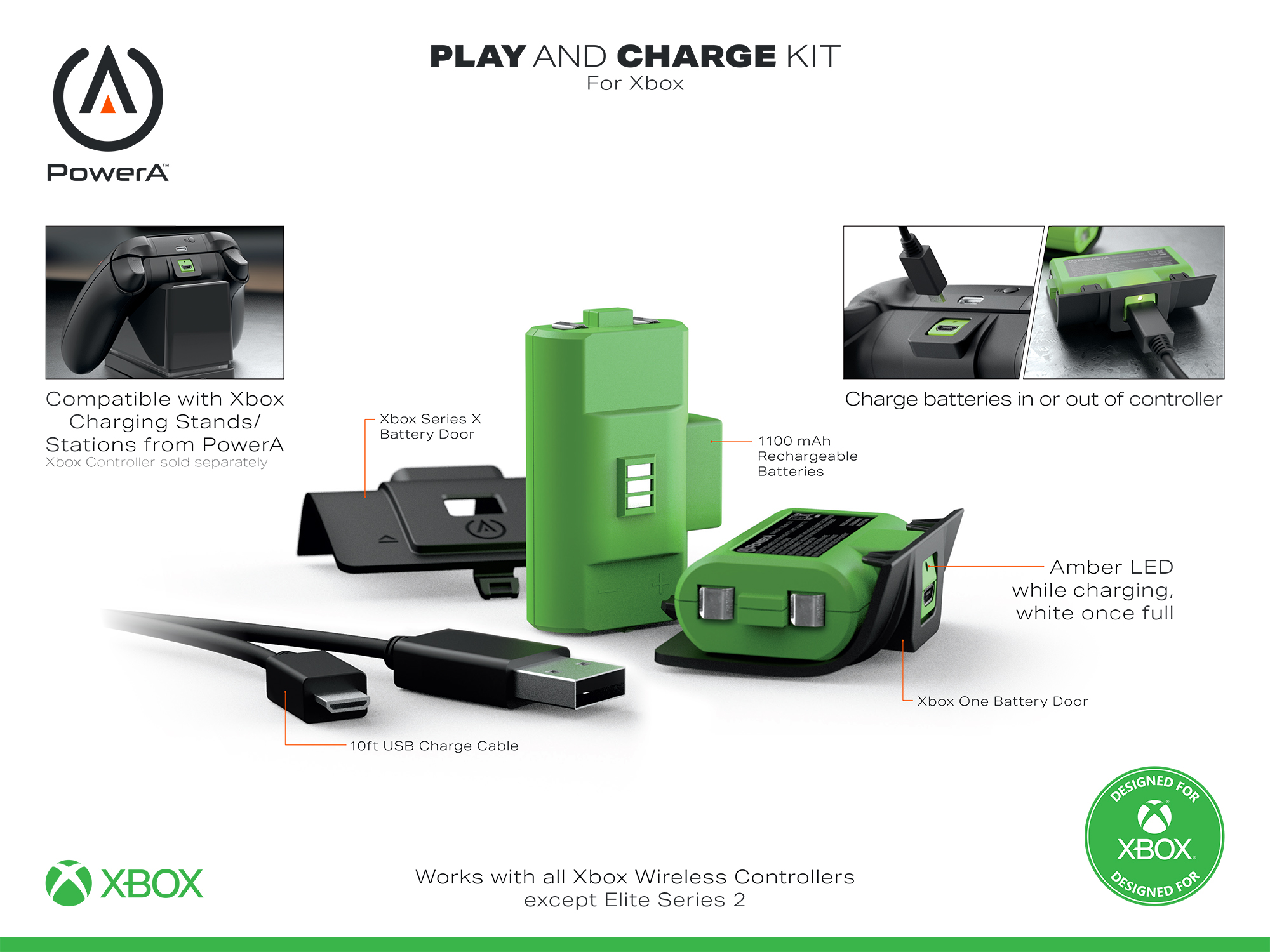 PowerA Play & Charge Kit for Xbox Series X|S photo 2