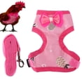 thumbnail image 3 of Chicken Leash, Breathable Mesh Training Harness and Leas Chicken Harness Duck Harness Adjustable Strap Outdoor Training Traction Rope for Chicken Duck Goose Hen Small Pets, 3 of 7