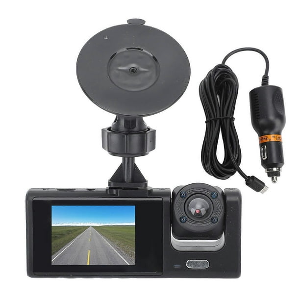 Dual Dash Cam 3in 1080P HD Car Driving Recorder Front and Inside with G Sensor Loop Recording