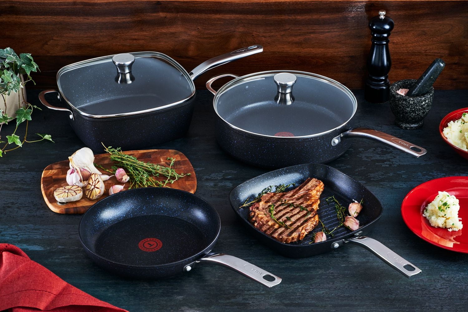 Poêle profonde carrée de 6 pintes/28cm