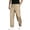 Khaki, variant on Gyexs Mens Dress Pants Straight Fit Elastic Waist Pants for Senior Men Loose Fit Lightweight Summer Beach Trousers with Pockets Khaki, Szie S
