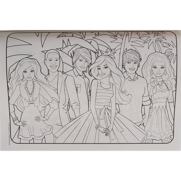 Download Barbie Jumbo Coloring And Activity Book With Crayons Walmart Com Walmart Com