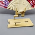 thumbnail image 6 of Milue Pack of 2 Wood Folding Fan Display Stands Rack for Home and Office Decoration, 6 of 14