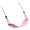 Pink, variant on Outdoor Swing Seat with EVA Soft Board and Braided Rope, Backyard Seat for Patio Balcony Recreation