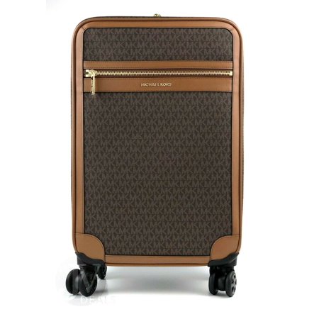 NEW MICHAEL KORS TRAVEL LARGE SIGNATURE TROLLEY ROLLING SUITCASE CARRY ON BAG (Best Deals On Carry On Luggage)