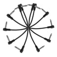 thumbnail image 1 of KAKOWELY 6Ud Cable Patch Para Guitarra Con Conectores 6.35mm Cable Para Pedales De Efectos Color Negro, 1 of 8