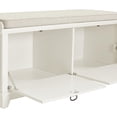 thumbnail image 5 of Crosley Adler Entryway Bench Warm Oak-Color:White, 5 of 10