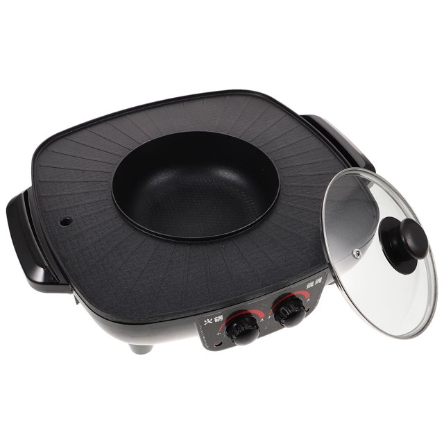 Hytrove Hot Pot Cooker Electric Hotpot Pot Heating Non Stick Coating 1Pcs