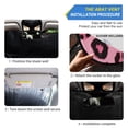 thumbnail image 2 of ALAZA Pink Leopard Windshield Sun Shade Car Foldable Visor Block UV Rays Protector 53"x23.5", 2 of 8