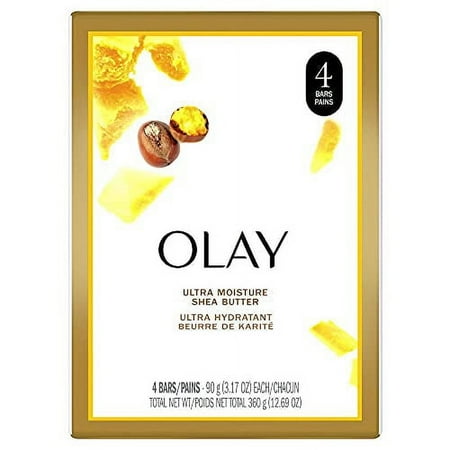 Olay Ultra Moisture Outlast Beauty Bar Soap with Shea Butter, 3.17 oz, 3 Pack