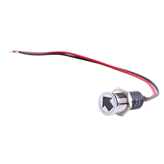 Rupoun 12V 14mm LED Dash Panel Warning Light, High Performance Interior Signal Indicator Lamp, IP65 Waterproof Fog Light Turn Signal Dashboard Lamp for Car Truck Boat Bike (14mm / 0.55 inches)