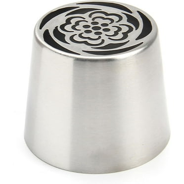 Extra Large Russian Piping Tips,Stainless Steel Flower Frosting Tips for Cake Decorating Rose Tulip Icing Piping Tips Cake Decorations Supplies