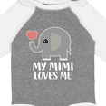 thumbnail image 4 of Inktastic My Mimi Loves Me Grandchild Boys or Girls Long Sleeve Baby Bodysuit, 4 of 5