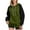 Green, variant on Wlynlyn Hoodies for Women Fleece Lined Color Block Hooded Sweatshirts Drawstring Warm Casual Long Sleeve Pullover Tops