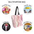 thumbnail image 7 of FORMRS Womens Canvas Tote Bag with Zipper Inner Pocket Shoulder Handbag, Soft Brown Pattern, 7 of 7