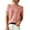 Hot Pink, variant on TANGNADE Women's Round Neck Short Sleeved Loose T Shirt with A Knit, Bottom Loose Fitting Comfy Summer Polyester Top Gold L