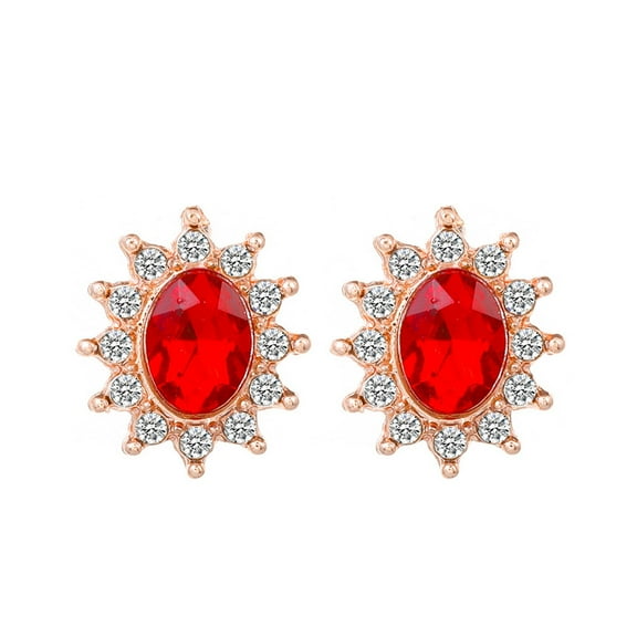 KDSJSXW Studs Earrings for Women The Latest European Style Simple Fashion Is Suitable for Women's Party Jewelry Earrings Bridal Earrings Freshwater Pearl Earrings Pearl Earrings(Red,One Size)