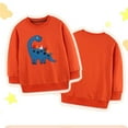 thumbnail image 2 of Sweatshirt Toddler Boy 4T Fall Boys' Hoodie Cartoon Dinosaur Stick Cloth Long Sleeve Children's Hoodie Knitted Crewneck Children's Sweatshirt Kid's Fall Fashion Hoodies & Sweatshirts 3-4 Years, 2 of 5