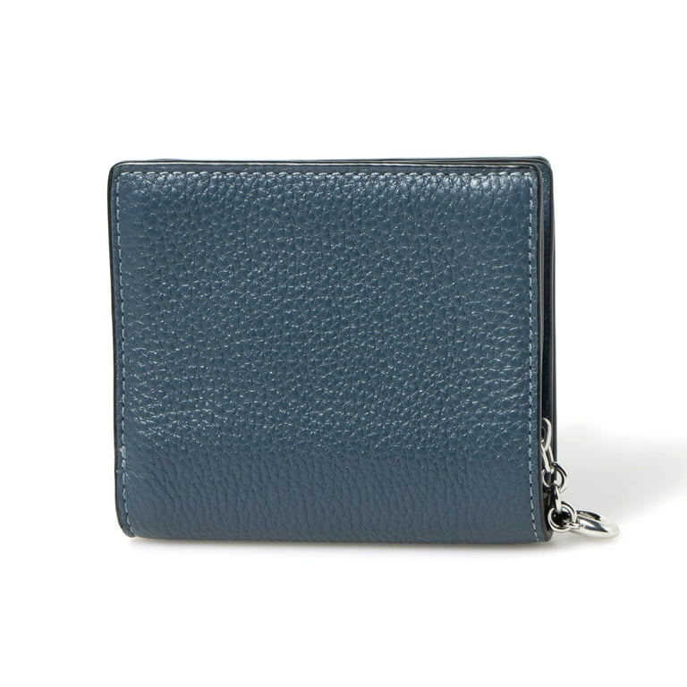 大人気!! 【Coach】Snap Wallet デニムミニ財布 Coach Women's Small Pebbled Leather Snap Wallet (Denim