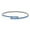 Black with Sapphire Crystals, variant on X & O 14K Gold Plated Single Row Flex Bangle with White Crystals