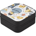 thumbnail image 3 of GZHJMY Cute Bear Air Balloon Clouds PU Leather Jewelry Box, Travel Portable Jewelry Case for Ring, Pendant, Earring, Bracelet Organizer Storage Holder Boxes for Necklace Bracelet Earrings Rings, 3 of 7