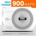 thumbnail image 6 of Pyle Amplified Low-Profile 900 Watt Under-Seat Compact Car Subwoofer, 10-Inch, 6 of 8