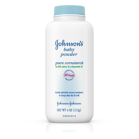 Johnson's Baby Aloe & Vitamin E Powder, 4 Ounces