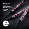 thumbnail image 2 of Soft Tip Darts Viper Wings, 80% tungsteno, 16 g, con funda, 2 of 9