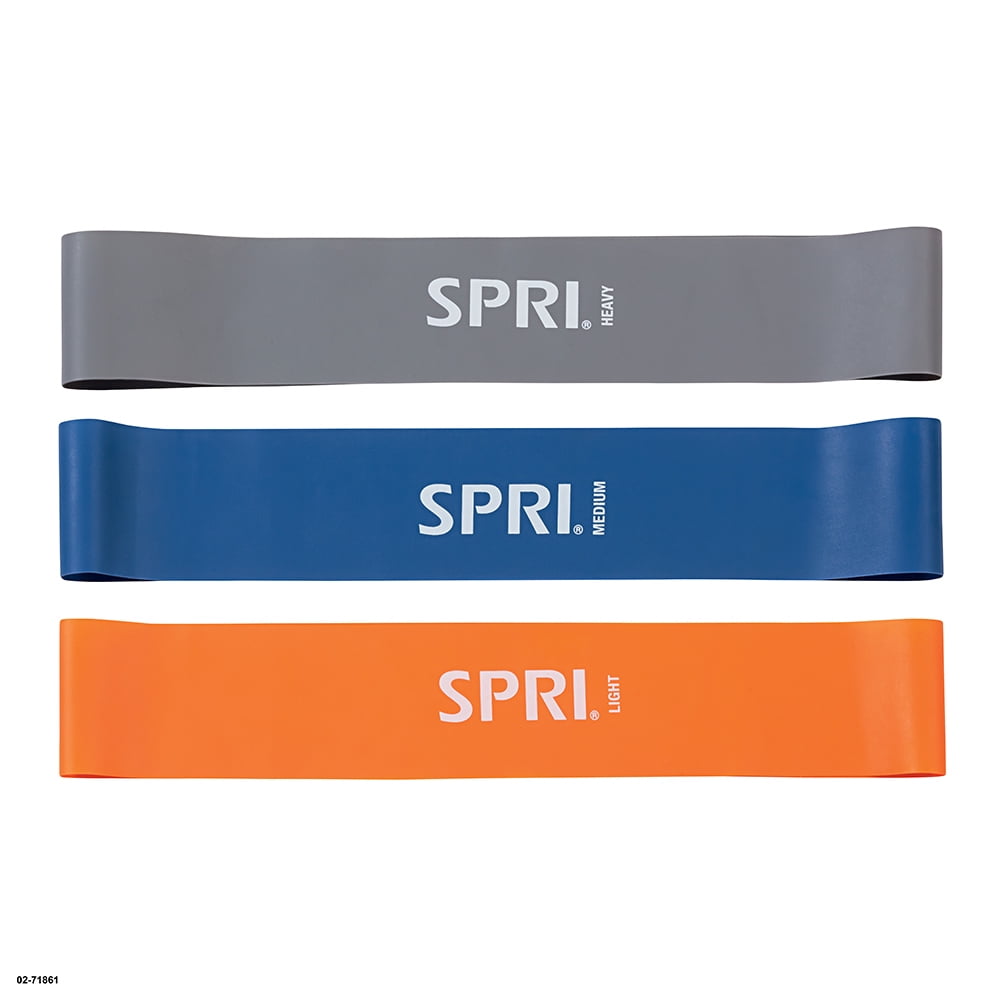 medium and heavy resistance Bands Details about   SPRI FLAT BAND KIT light 