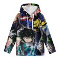 thumbnail image 2 of My Hero Academia Hoodie for Boys Girls, Novelty 3D Print Pullover Hooded for Kids, Fashion Lightweight Sweatshirt, Long Sleeve Hoodies with Pocket, S-XL, 2 of 6