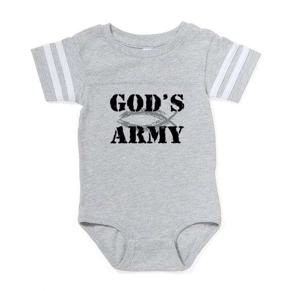 CafePress - God's Army - Cute Infant Baby Football Bodysuit