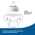 thumbnail image 4 of Dosaele 1 Pack Handles Compatible with Philips Natural Bottles, Baby Bottle Holder, White, 4 of 5