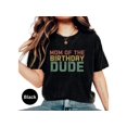 thumbnail image 2 of Mom of the Birthday Dude T-Shirt | Vintage Retro Style Family Party Tee, 2 of 10