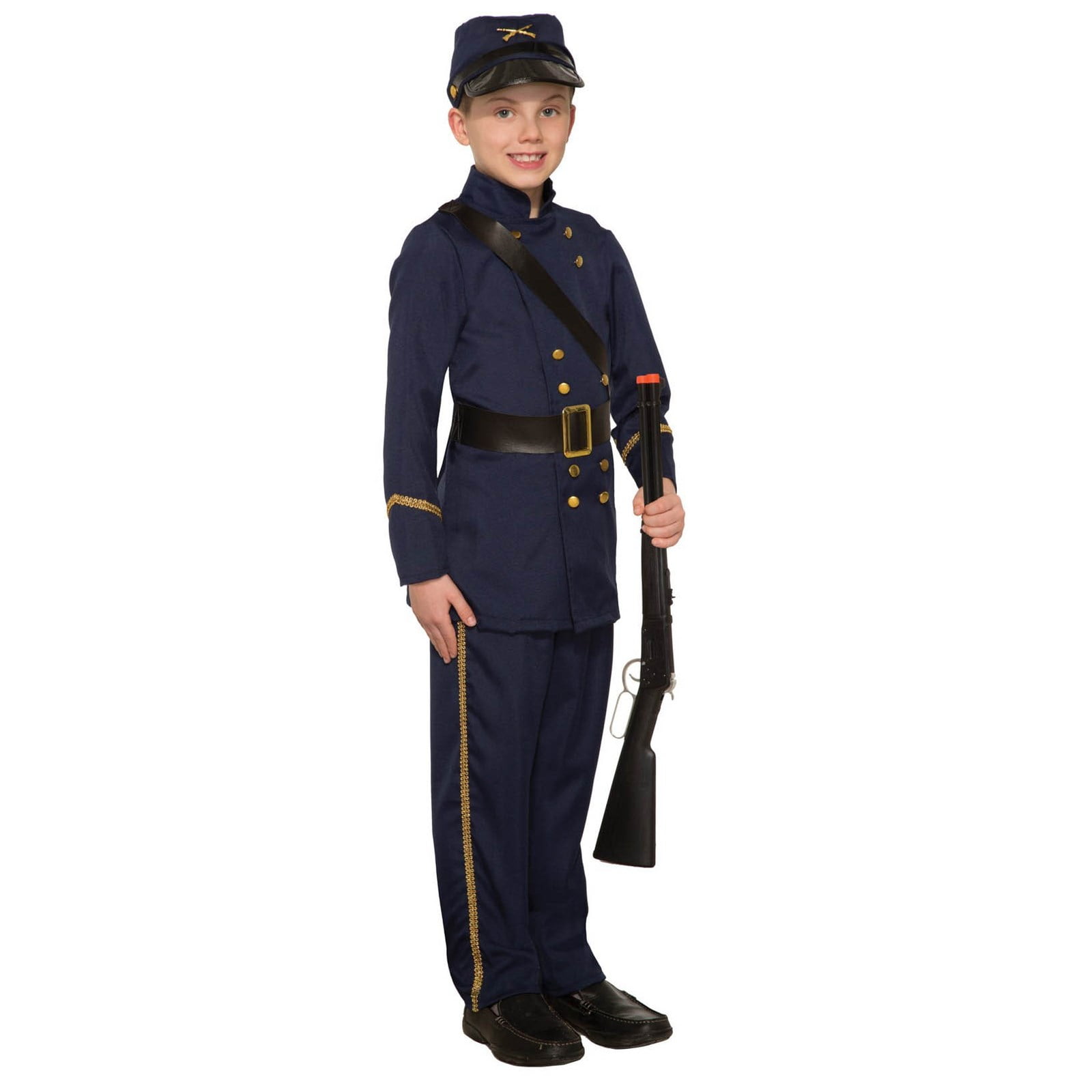 Confederate Officer Army Soldier Child Historical Costume Civil War Uniform 