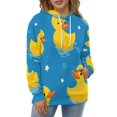 thumbnail image 4 of Bunch of Rubber Ducks 3D Print Hoodie Men Women Autumn Thin Pullover Sweatshirt Vintage Streetwear Tops, 4 of 6
