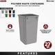 thumbnail image 5 of Bote de Basura Rev-A-Shelf RV-1024-18-2 Negro 27 Cuartos x2, 5 of 9