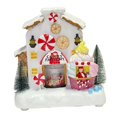 thumbnail image 3 of Estatuilla de Navidad, casa de dulces LED, paisaje nevado, decoraciones navideñas de interior para mesa, estantería de cumpleaños y Navidad Hugo Casa musical, 3 of 10