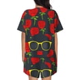 thumbnail image 3 of Kdxio Black Head African Woman Print Pajamas Sets for Women Short-Sleeved Pjs with Lounge Shorts Two Piece Sleepwear S-4XL, 3 of 8