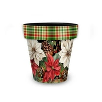 Briarwood Lane Mixed Poinsettias Small Planter