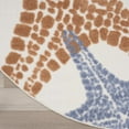 thumbnail image 4 of Nourison Aloha Indoor/Outdoor Ivory Multicolor 7’10” x Round Area Rug (8 Round), 4 of 9