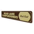 thumbnail image 4 of Lake Campgrounds Novelty Sign, Metal Wall Decor - 4x18 inches, 4 of 4