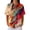 Orange, variant on Womens Polo Shirts Summer Waffle Vintage Texture Abstract Oil Painting Print Womens Golf Shirts Short Sleeve Button Down Collar Dressy Casual Tee Tops Dark Blue L
