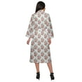 thumbnail image 3 of Moomaya Printed Robe For Girls Cotton Bathrobes For Women Wrap Dressing Gown, 3 of 6