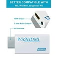 thumbnail image 3 of Wii to HDMI Converter 1080P with High Speed Wii HDMI Cable, Wii HDMI Adapter with 3,5mm Audio Jack&HDMI Output Compatible with Wii, Wii U, HDTV, Supports All Wii Display Modes 720P, NTS, 3 of 3