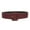 Dark Red, variant on Women's 2 1/4" Wide High Waist Rectangular Stitch-edged Leather Belt