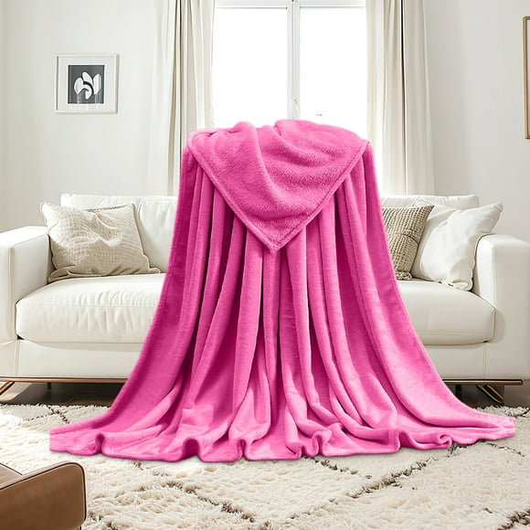 TOPRenddon Toddler Blanket - Lightweight Breathable Warm Cozy Soft Throw Blanket -56x40 Inches, Pink