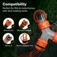 thumbnail image 4 of Camco Rhino RV Wye Sewer Hose Fitting - Orange, UV-Resistant Material (39812), 4 of 8